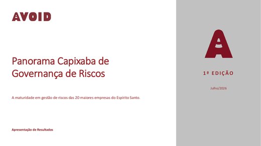 Apresentação síntese do Panorama Capixaba de Governança de Riscos