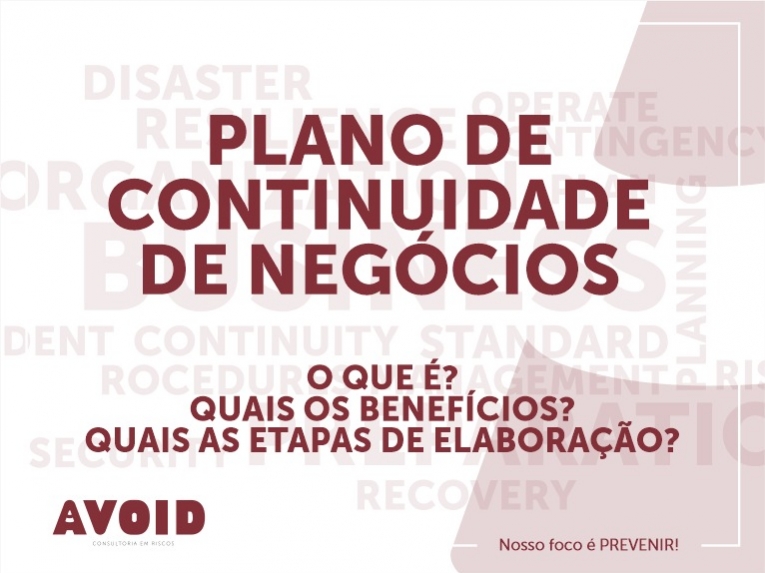 O Plano de Continuidade de Negócios